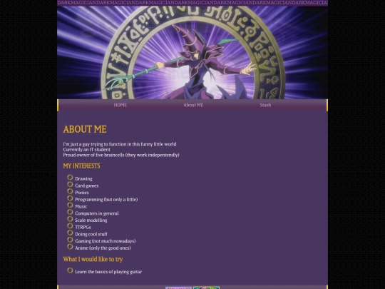 html/aboutme screenshot