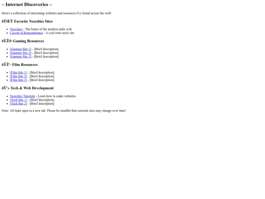 links screenshot