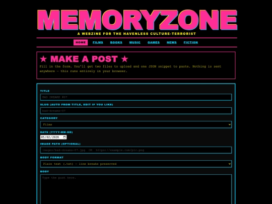 make-post screenshot