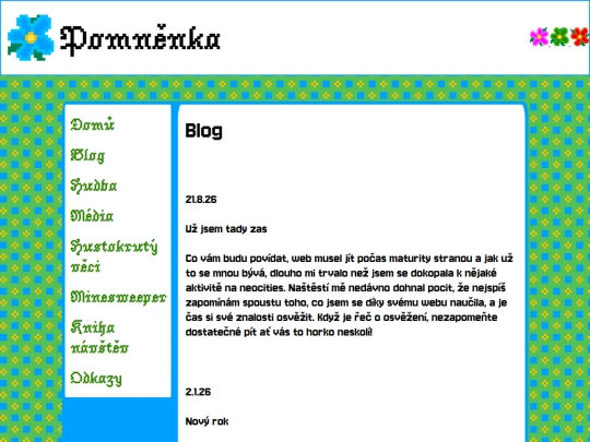 blog screenshot