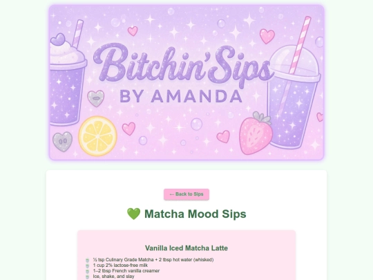 sips/matcha screenshot