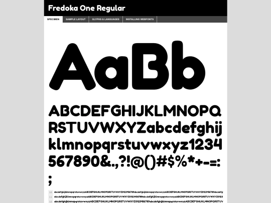 Fredoka/fredokaone-demo screenshot