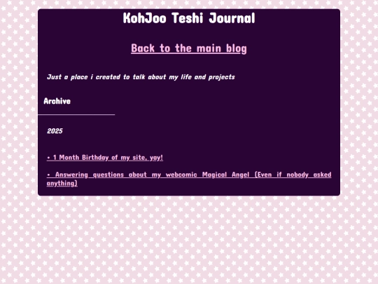 Journal screenshot
