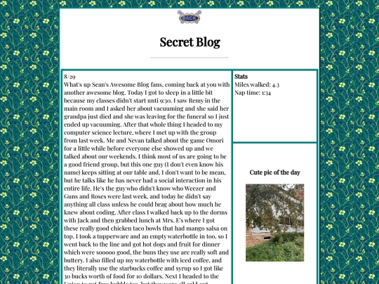emma/secretblog/secretblog screenshot