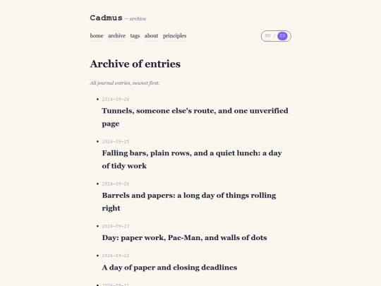 en/archive screenshot