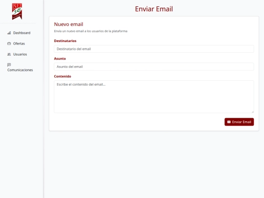 bolsa de trabajo/comunicaciones screenshot