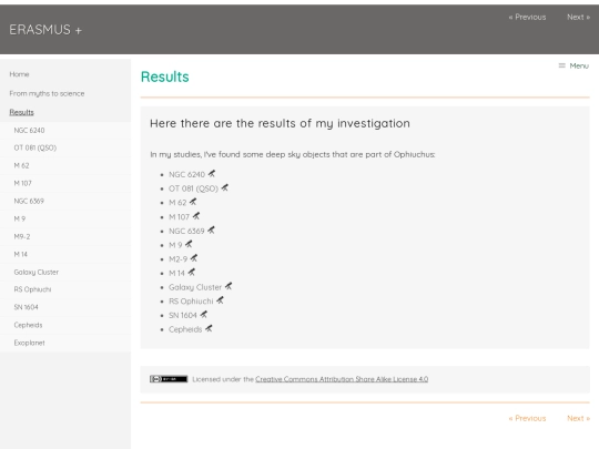 results screenshot