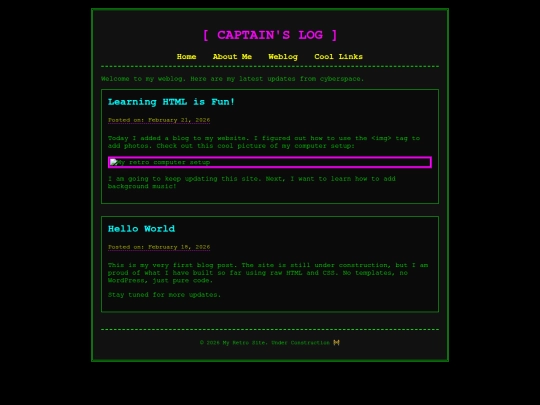 blog screenshot