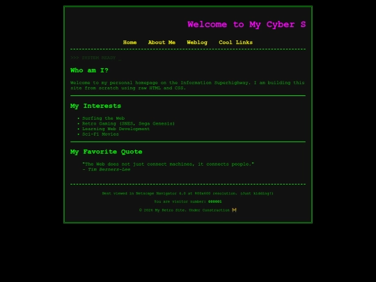 index screenshot