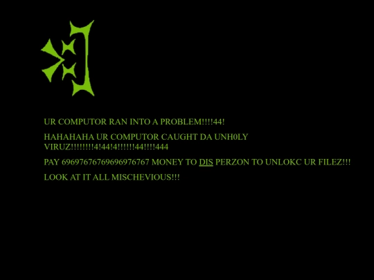computer/unh0lyviruz screenshot