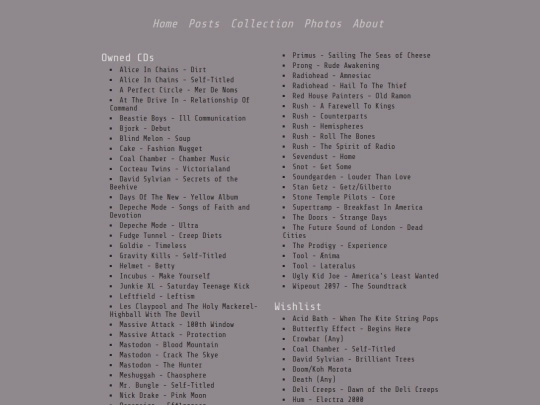 lists screenshot