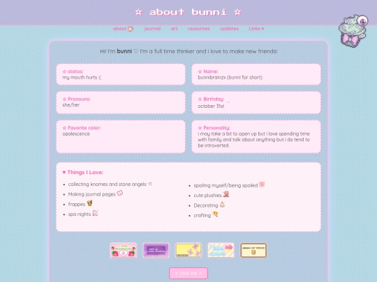 aboutme screenshot