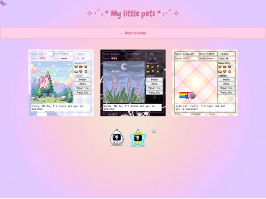 virtualpets screenshot