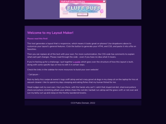 testpage screenshot