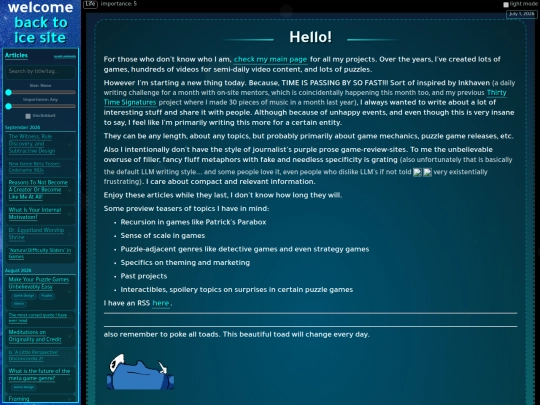 daily-articles screenshot