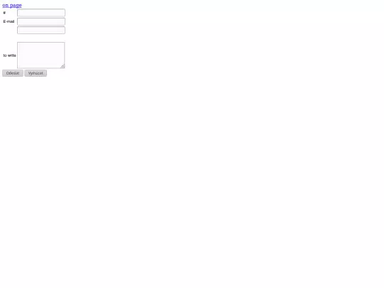 novyprispevek screenshot