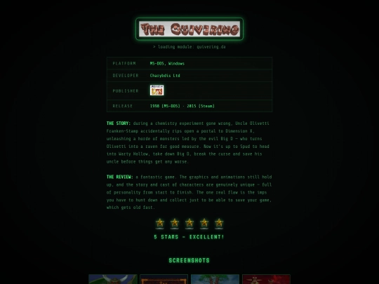 the-quivering-1998 screenshot