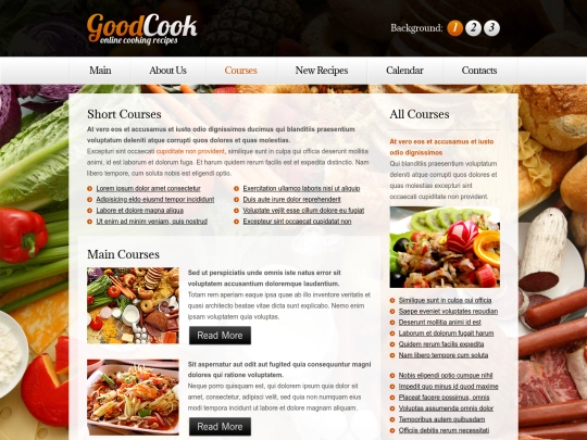 courses screenshot