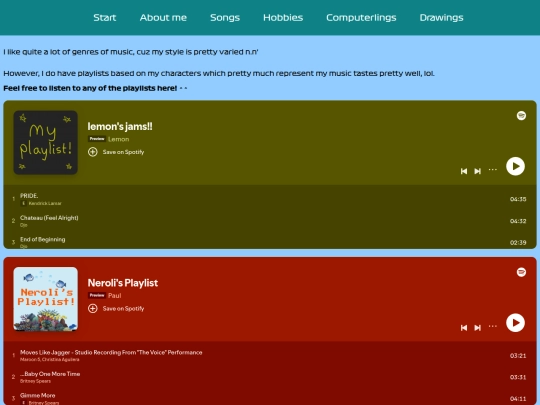 songs screenshot