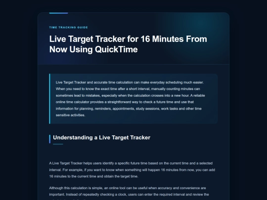 live-target-tracker-for-16-minutes-from-now-using-quicktime screenshot