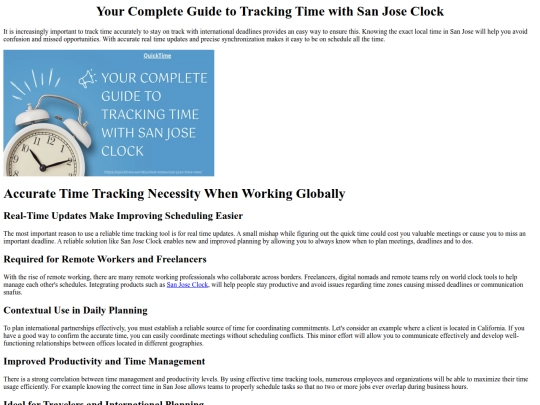 your-complete-guide-to-tracking-time-with-san-jose-clock screenshot