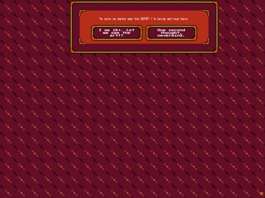WARNING screenshot