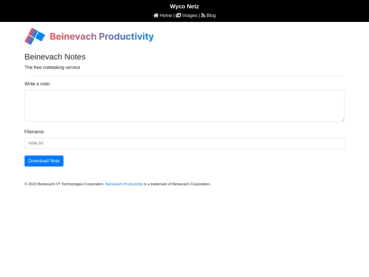 Productivity/Notes screenshot