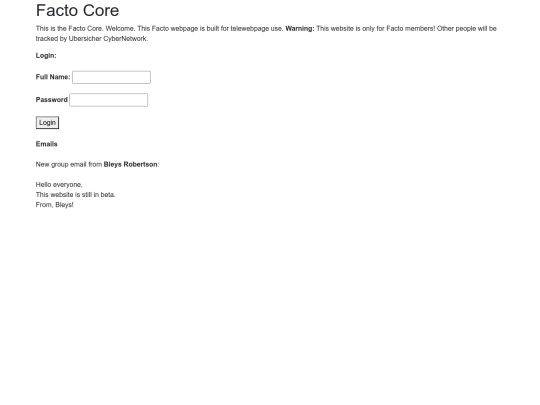 facto/core screenshot