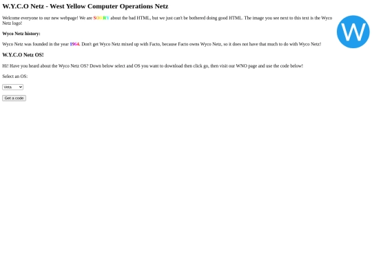 theweb/home screenshot
