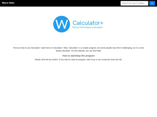 wyconetzpresents/calc-plus-help screenshot