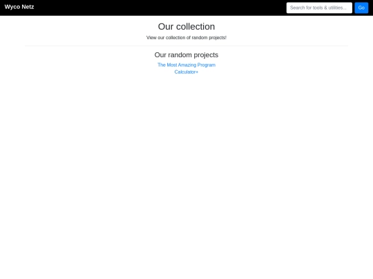 wyconetzpresents/projects screenshot