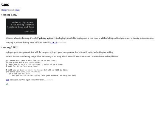 old/journal screenshot