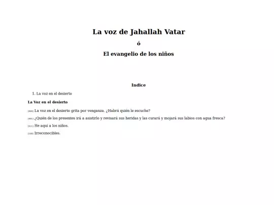 Anonimo/La_Voz_de_Jahallah_Vatar_o_El_Evangelio_de_los_ninhos/i screenshot