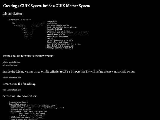 documents/guix screenshot