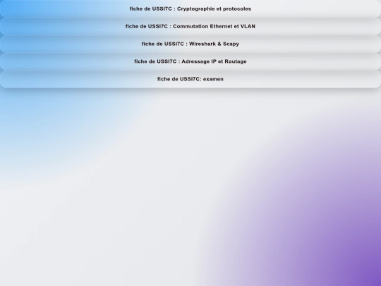 licence/USSI7C/somaire screenshot