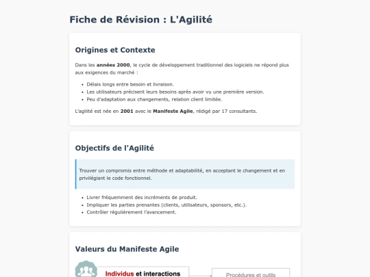 licence/USSI7G/courAgile/fichecourAgile screenshot