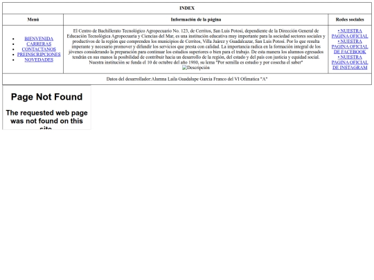 INDEX screenshot