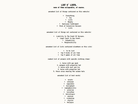 listsmain screenshot