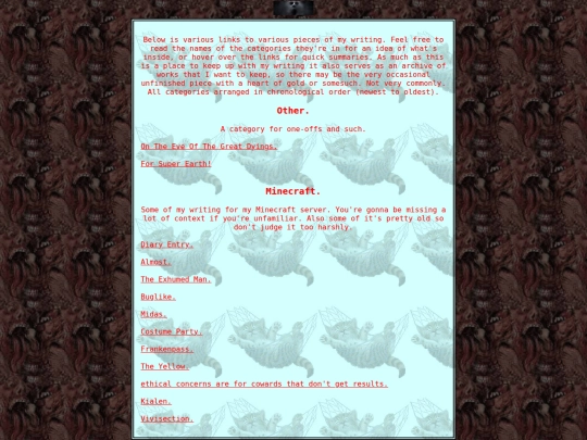 writing screenshot