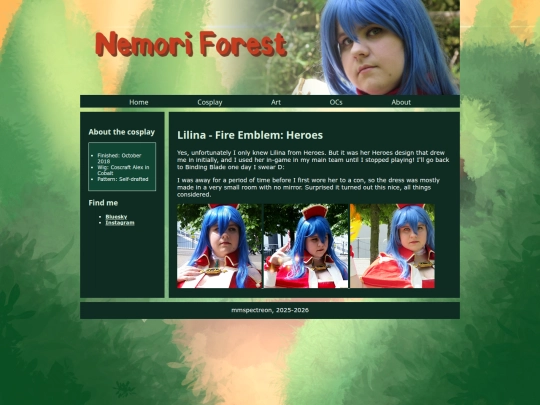 cosplay/lilina screenshot