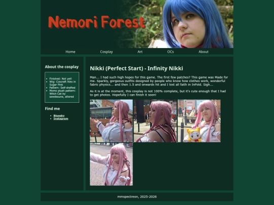cosplay/nikkiperfectstart screenshot