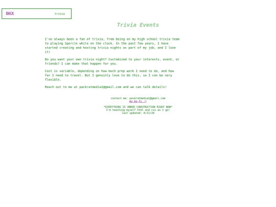 trivia screenshot