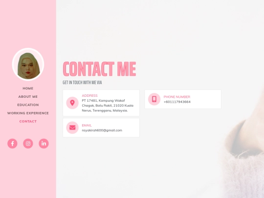 contact screenshot