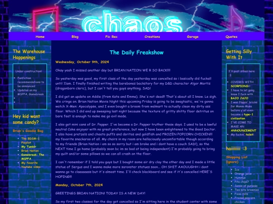 blog screenshot