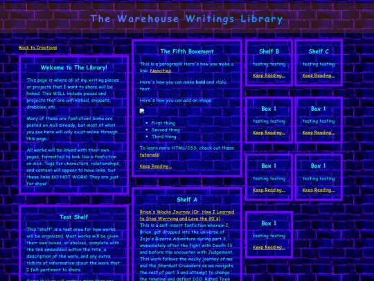 library screenshot
