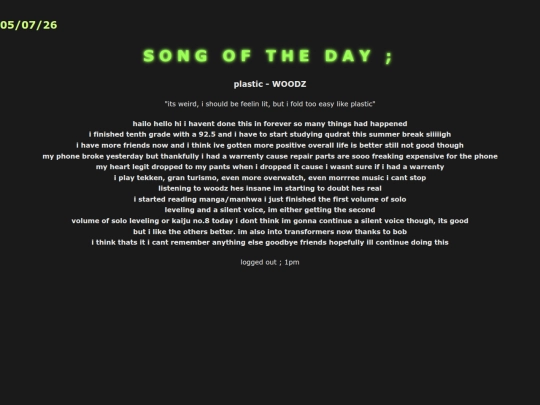 blog/july-fifth screenshot