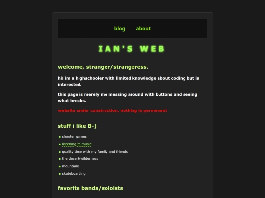 index screenshot
