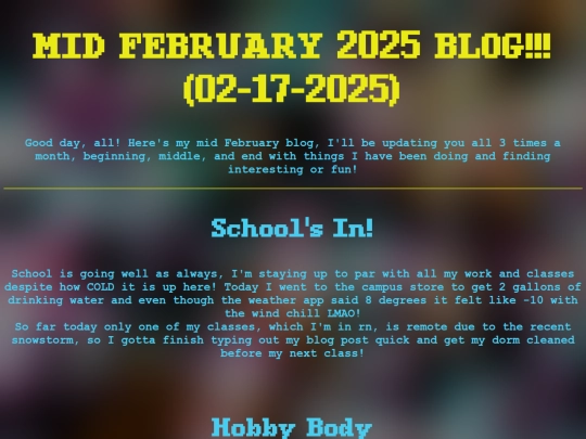 MidFeb2025 screenshot