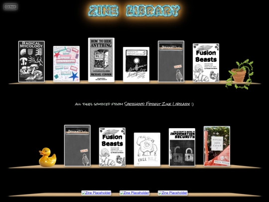 zines screenshot