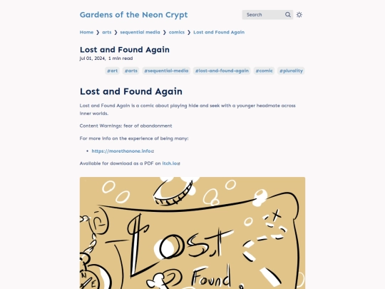 arts/sequential-media/comics/lost-and-found screenshot
